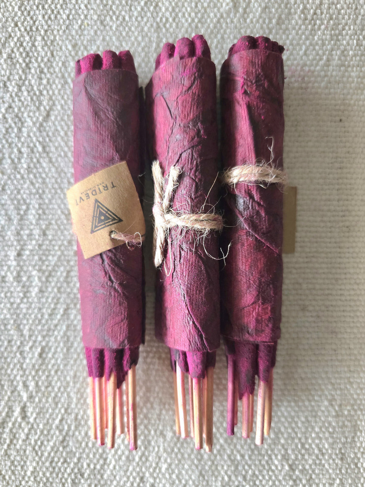 Artisanal Hand Rolled Incense - Pure Rose Tridevi