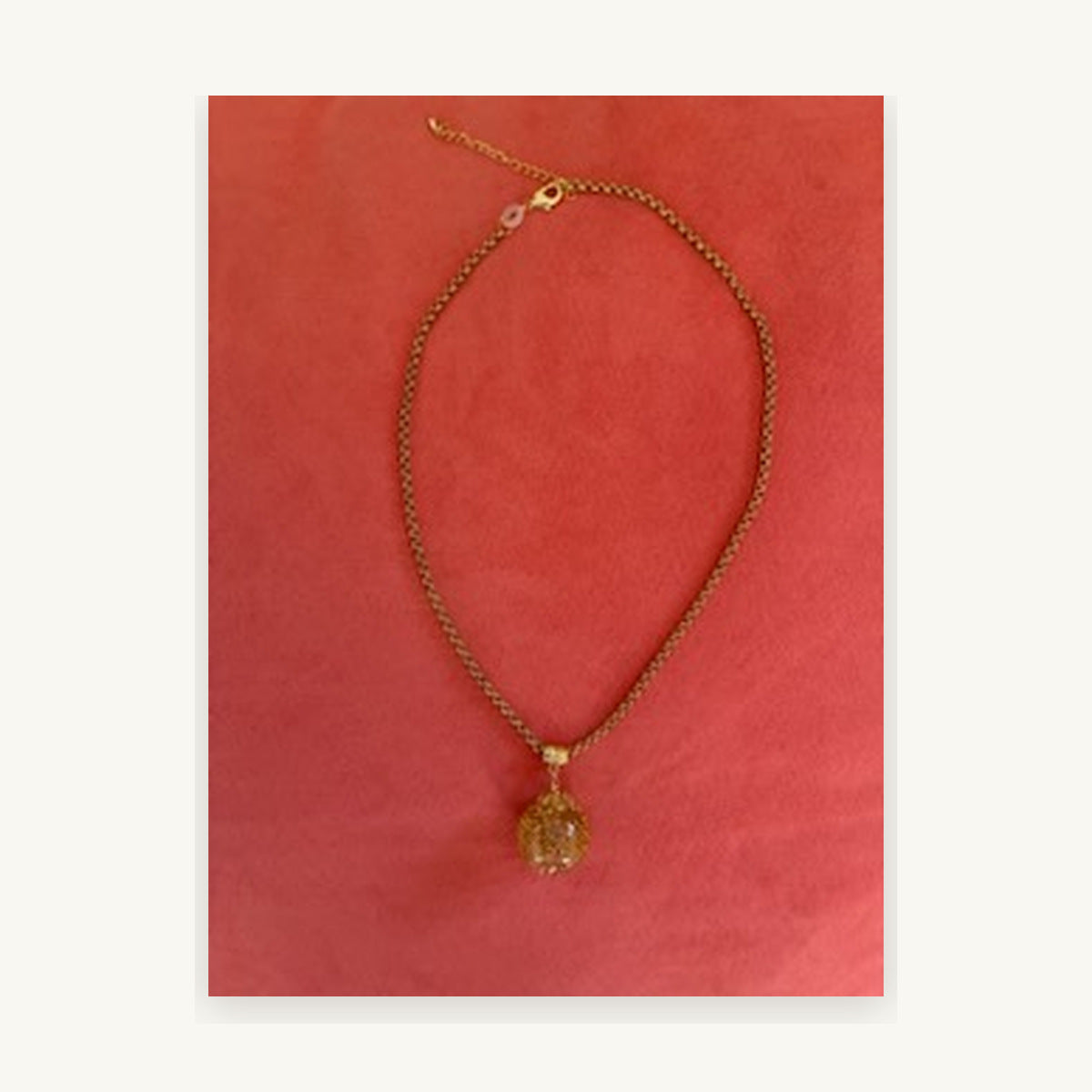Cristina Vegro original Venetian glass aura pendant photo — design 3