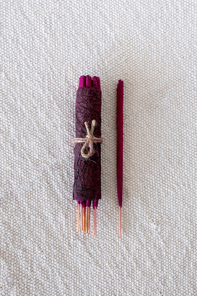 Artisanal Hand Rolled Incense - Pure Rose Tridevi