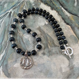 Image Title Charanam Blue Tiger’s Eye Necklace
