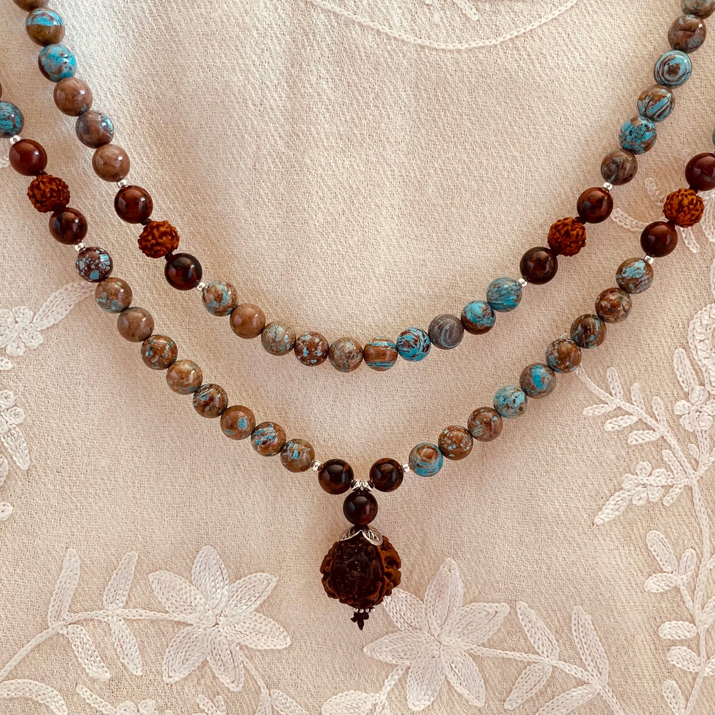 Uma Jasper & Rudraksha Kriya Mala