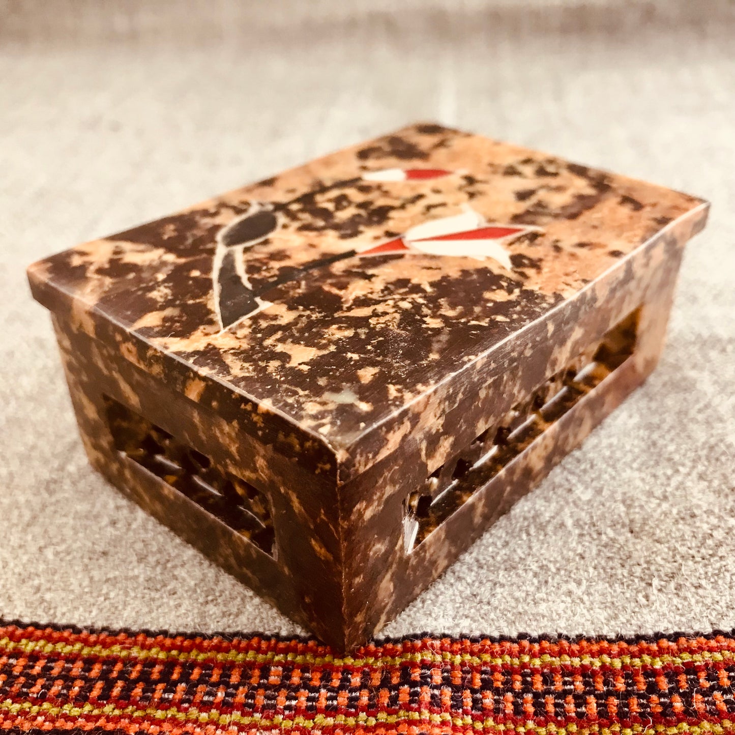 Indian Soapstone Keepsake Boxes