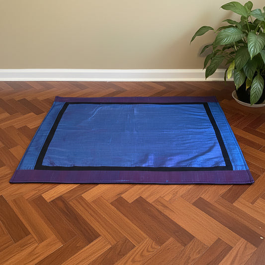 Asana Meditation Mat — Silk & Wool, for Floor & Chair
