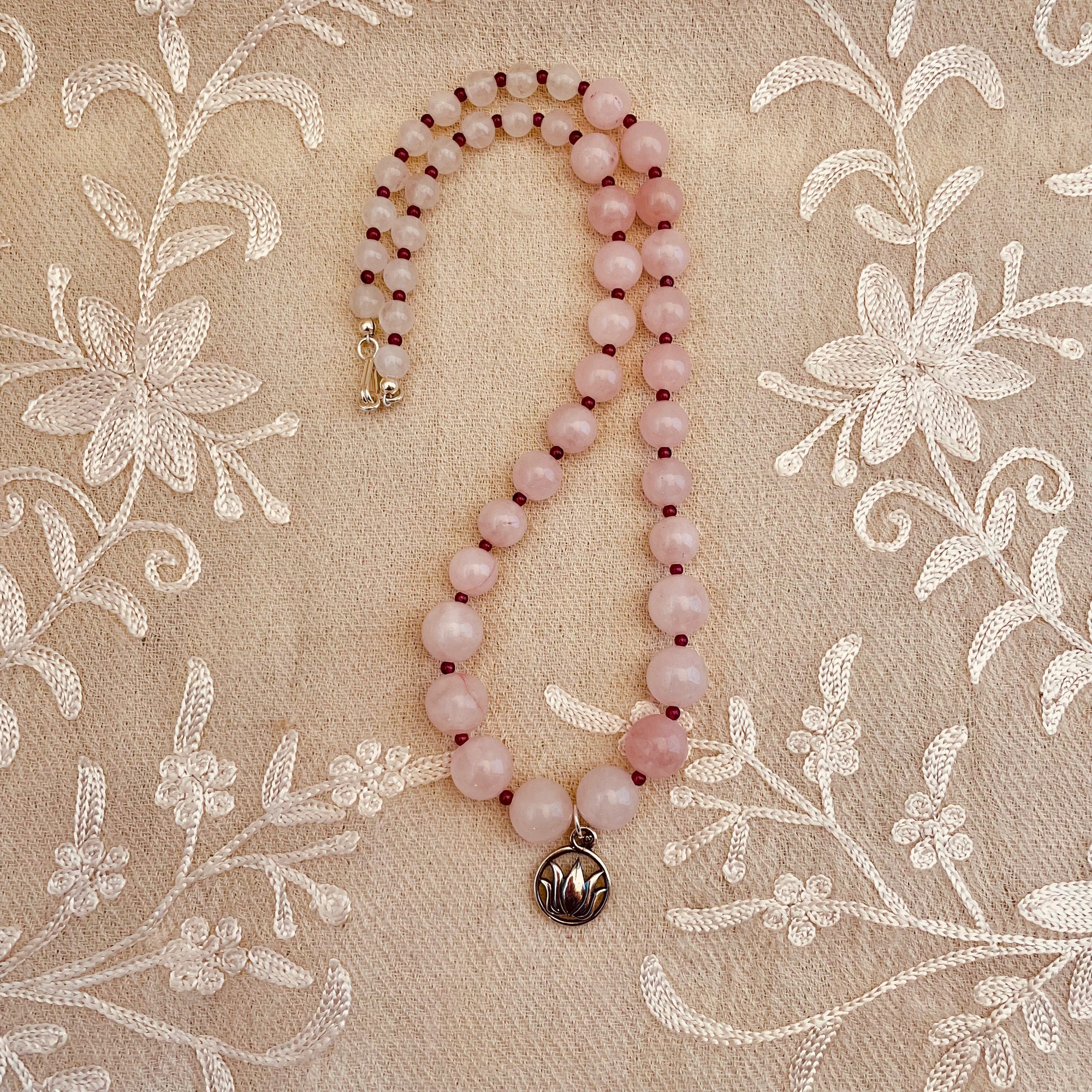 Padma Rose Quartz Necklace Padma Rose Quartz Necklace
