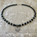 Image Title Charanam Blue Tiger’s Eye Necklace
