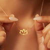 Stainless Steel Lotus Pendant Necklace — Sacred Symbol of Awakening