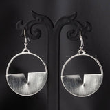 Silver Disc Earring