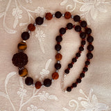 Nandi Rudraksha & Tiger’s eye necklace.