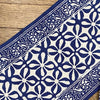 White & Blue Floral Altar Cloth