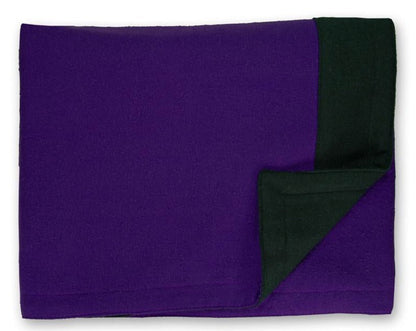 Silk & wool meditation chair blanket in Purple