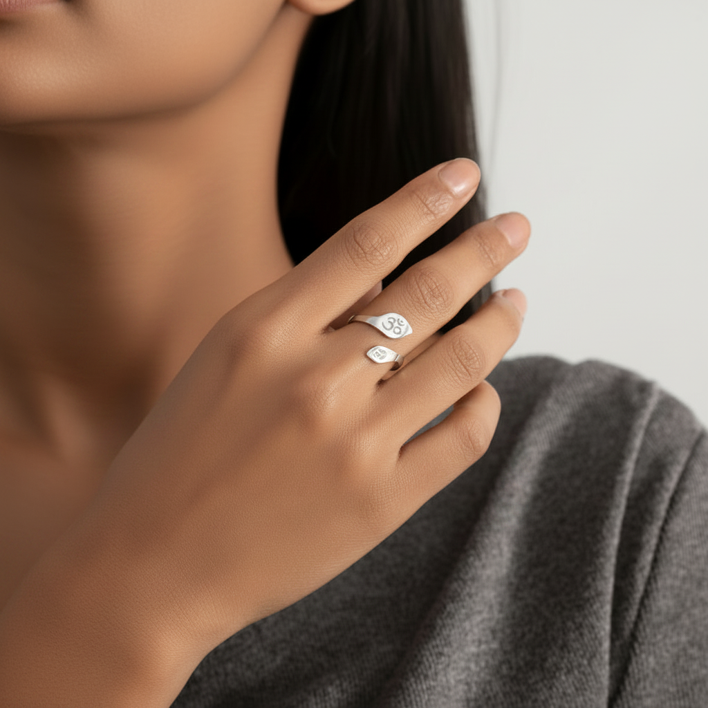Adjustable OM Symbol Ring — Primordial Sound