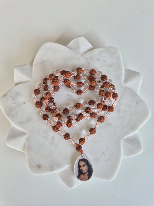 Gurukripa Rudraksha & Crystal Mala