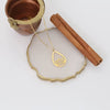 Water Drop Lotus Flower Pendant Necklace — Sacred Lotus Symbol
