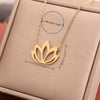 Stainless Steel Lotus Pendant Necklace — Sacred Symbol of Awakening