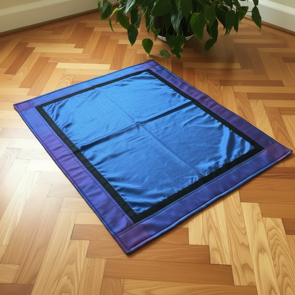 Asana silk and wool meditation mat included in the Floor Meditation Set