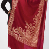Durga Embroidered Wool Shawl