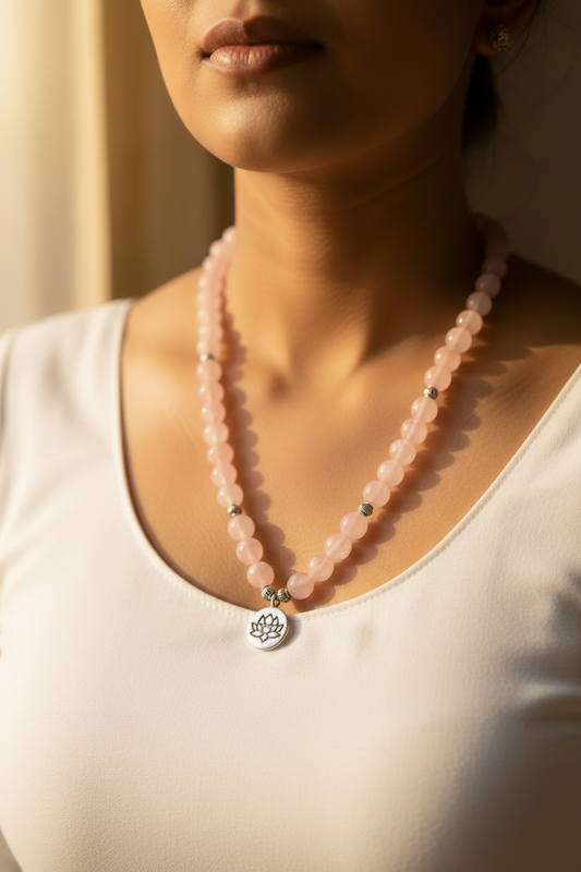 Anahata Rose Quartz Mala