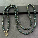 Aranya Moss Agate Mala