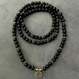 Raksha Obsidian Mala