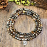 Sthira Striped Agate Mala