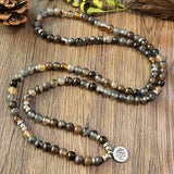 Sthira Striped Agate Mala