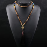 Sapta Chakra Wooden Mala
