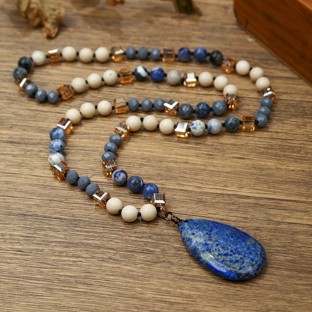 Ketaki Lapis Boho Necklace