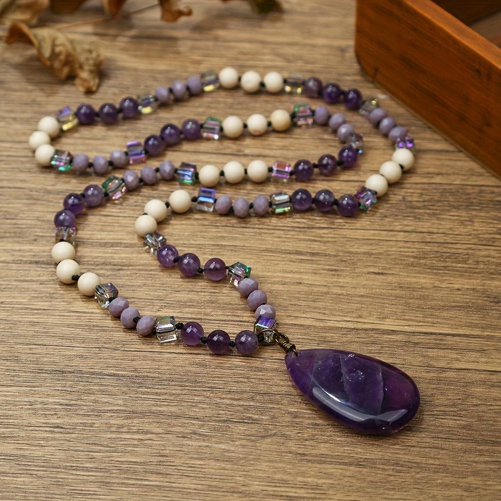 Ketaki Amethyst Boho Necklace