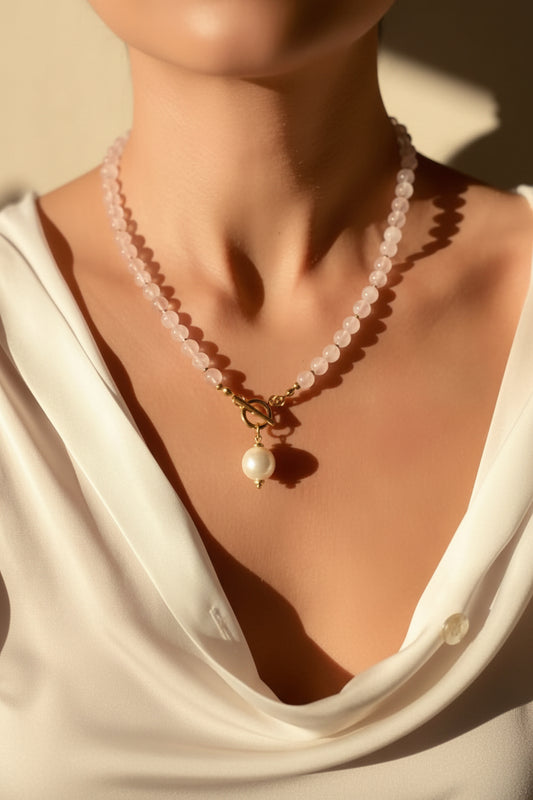 Tara — Rose Quartz Necklace