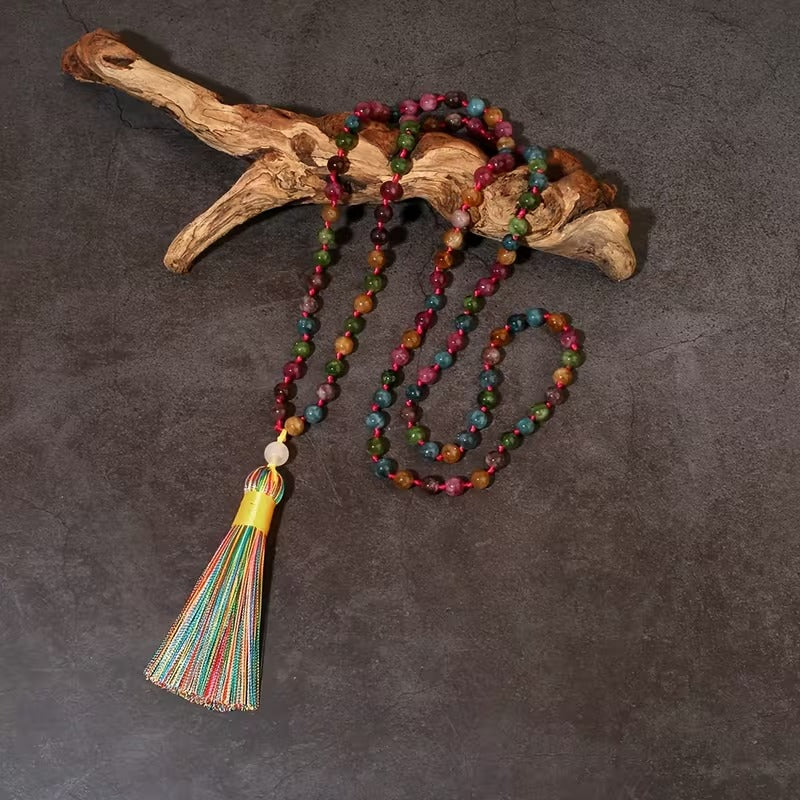 Ananda Knotted Stone Mala