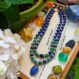 Garuda Lapis Double-Layer Necklace