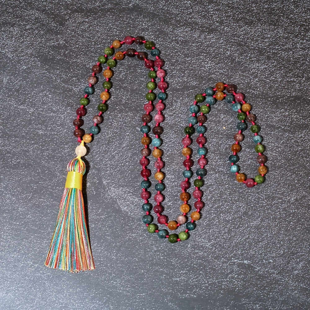 Ananda Knotted Stone Mala