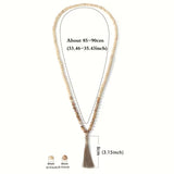 Tapas Long Tassel Necklace