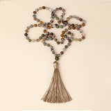 Chitra Indian Agate Tassel Mala
