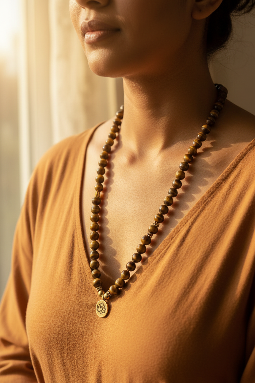 Tejas Tiger's Eye Mala