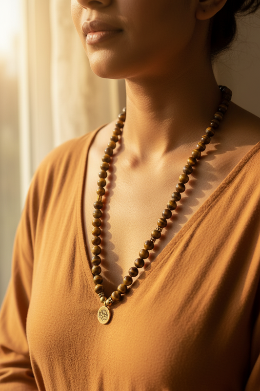 Tejas Tiger's Eye Mala