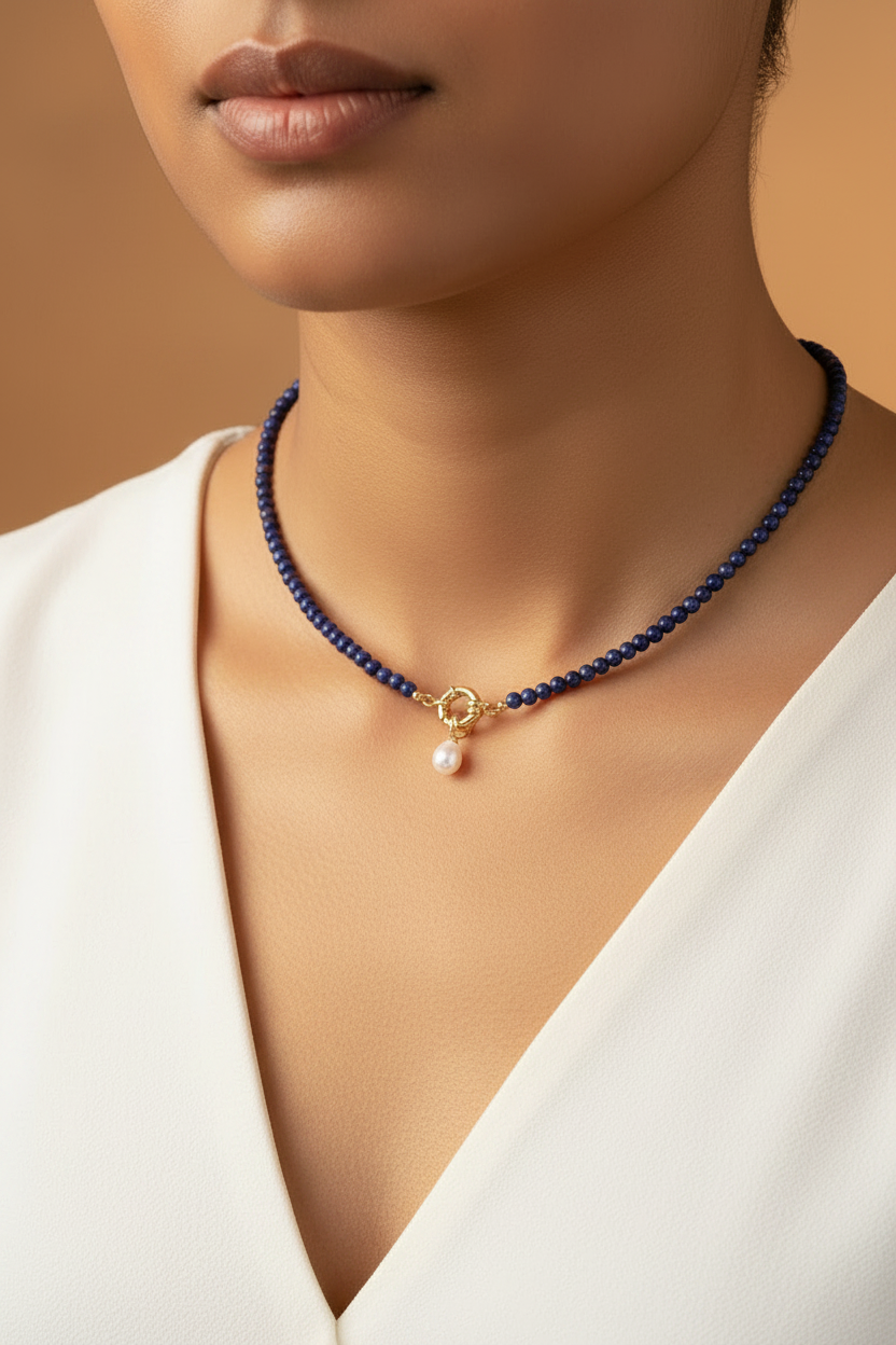 Parvati — Lapis Lazuli Pendant Necklace