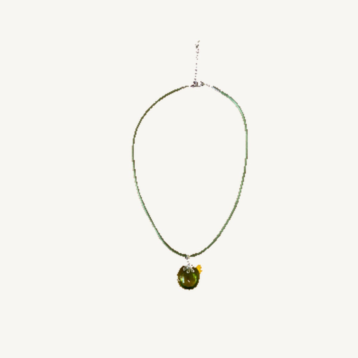 Green (Heart) chakra pendant, hand-blown Venetian glass