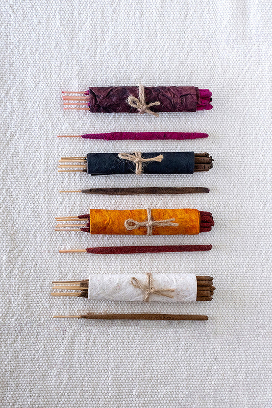 Variety Hand Rolled Incense Bundle - Explore All Scents (4 Pack)