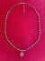 Shiva Lingam Charm Glass Beaded Necklace with Extender Chain