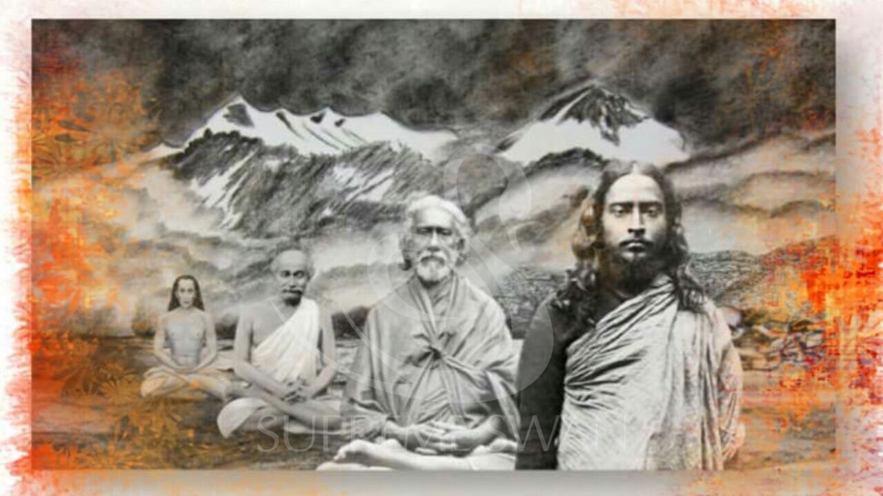 The SRF line of gurus — canvas print