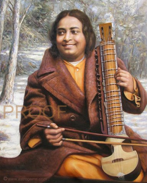 Paramahansa Yogananda with Esraj photo prints