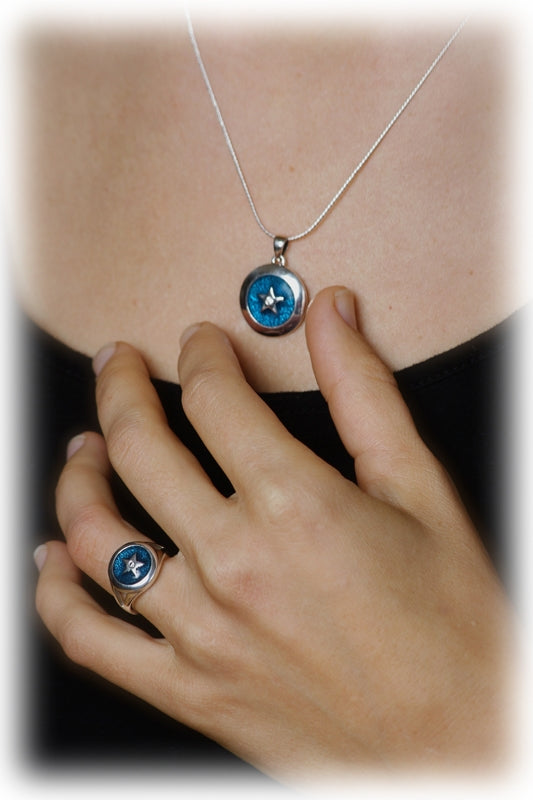 Spiritual Eye Small Silver Pendant