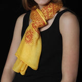 Indian Om Scarf - Yellow