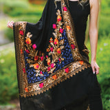 Kashika Embroidered Wool Shawl
