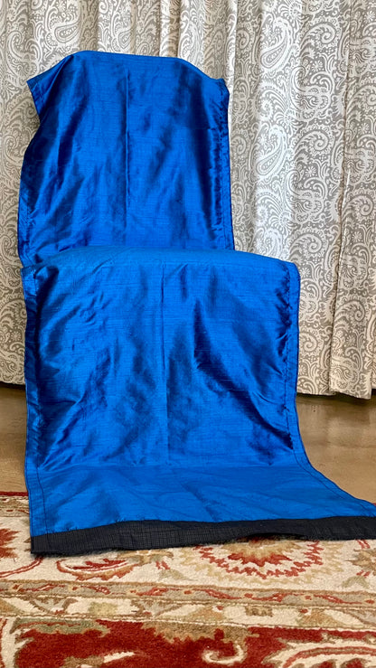 Silk & Wool Meditation Chair Blanket – Dhyanam Supreme Swan