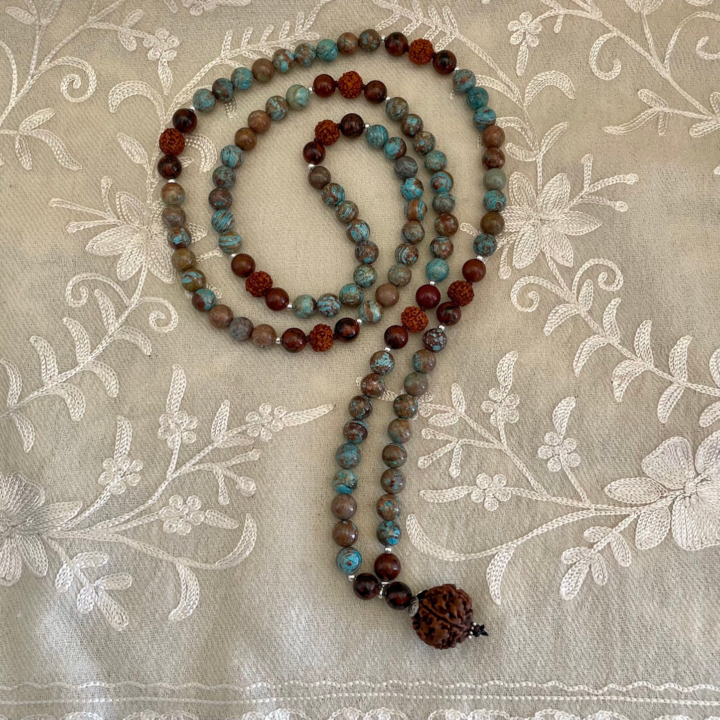Uma Jasper & Rudraksha Kriya Mala
