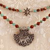 Gajaraja Turquoise & Red Jasper Necklace