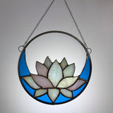 White Lotus Stained Glass