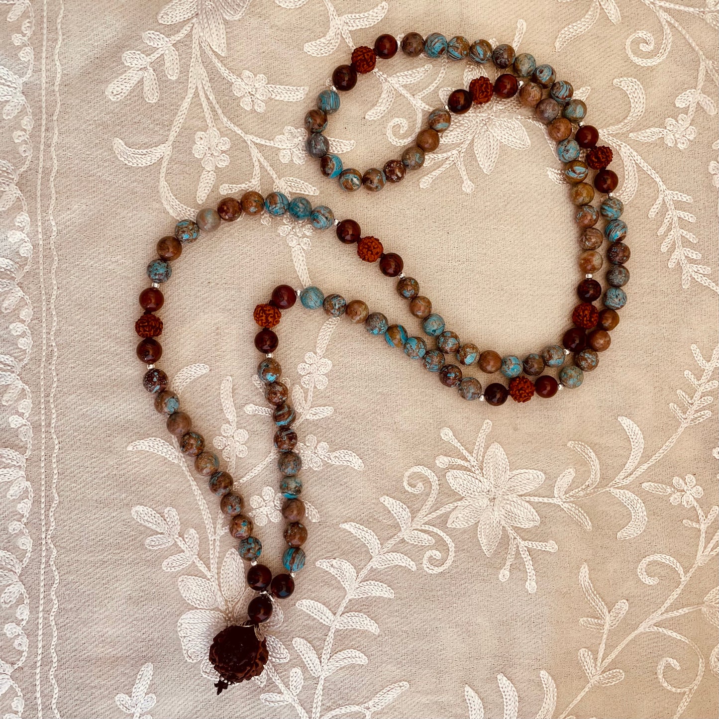 Uma Jasper & Rudraksha Kriya Mala